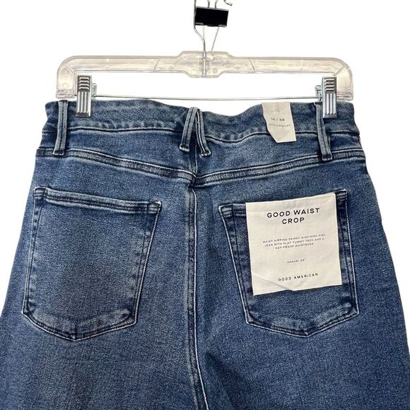 Nwt size 14/32 Good American Good Waist Crop Jeans - Picture 8 of 14